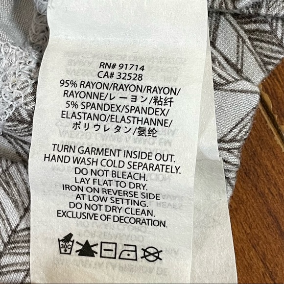 ARMANI EXCHANGE AX Tunic Geomatric Zipper Neckline XS - Picture 11 of 11